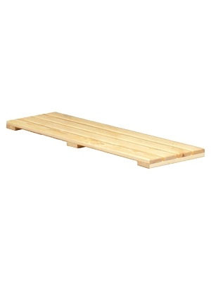 Pedana poggiapiedi a listoni di legno
