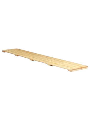 Pedana poggiapiedi a listoni di legno