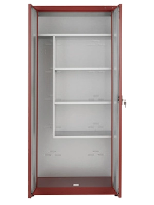 Armadietto Porta Scope Zinco Plastificato Doppio